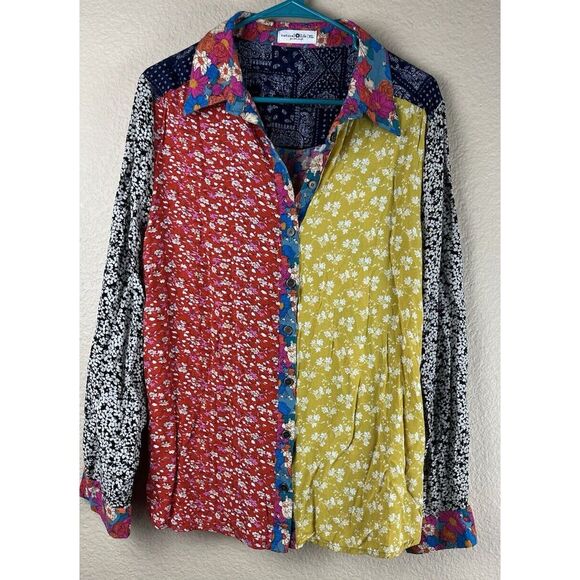 NATURAL LIFE Tops - NATURAL LIFE Multicolor Floral Blouse